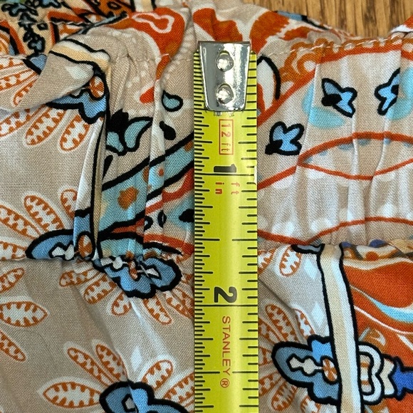 SHEIN Rayon Western Mini Skirt Ruffled Tiered Boho Drawstring Tassel Size 12 - Picture 4 of 4